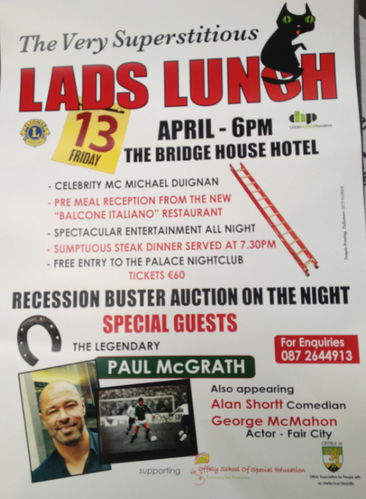 Fundraiser for Lions Club Tullamore